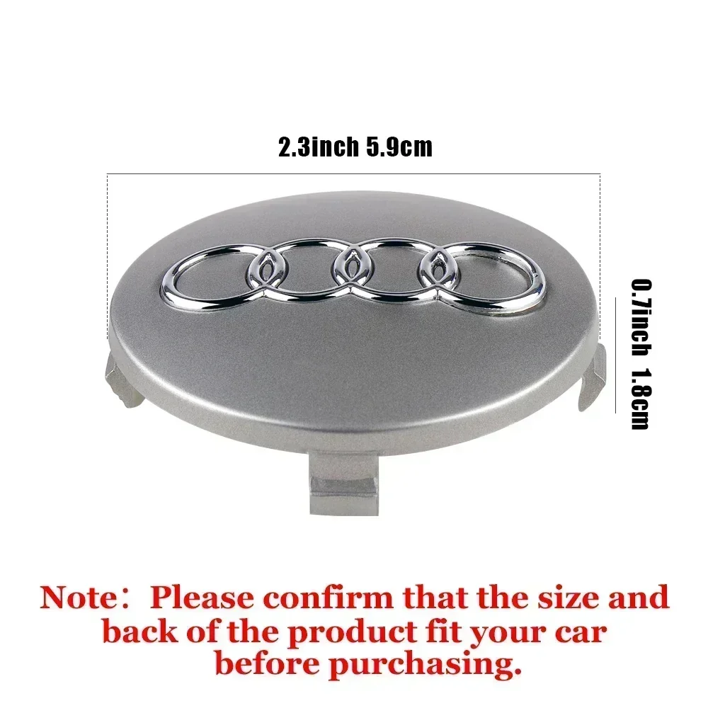 Фото Комплект из 4 оригинальных колпаков ступицы колеса для Audi Sline TT A1 A2 A3 A4 A5 A6 A7 A8 8P B6 B7 B8 C5 C6 C7 Q5 Q7 S2 S3 S4 S5 S6 №5