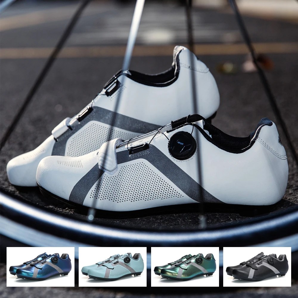 Santic Cycling Lock Shoes Men Outdoor Sports MTB Bike Shoes Ladies Adjustable Casual Road Sneakers Comfortable Asian Size
