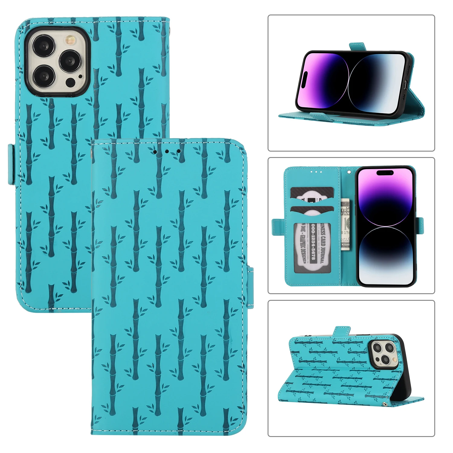 

Чехол-бумажник для IPhone 14 Pro 12 13 Mini 11 SE 2022 XS XR 8 Plus 7