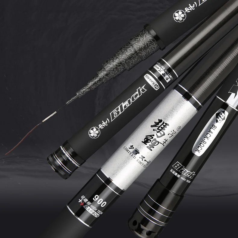 8m 9m 10m 11m 12m 13m 14m 15m Power Hand Rod Carbon Fishing Rod Super Light Telescopic Feeder Rod Stick Spare tips A545 enlarge