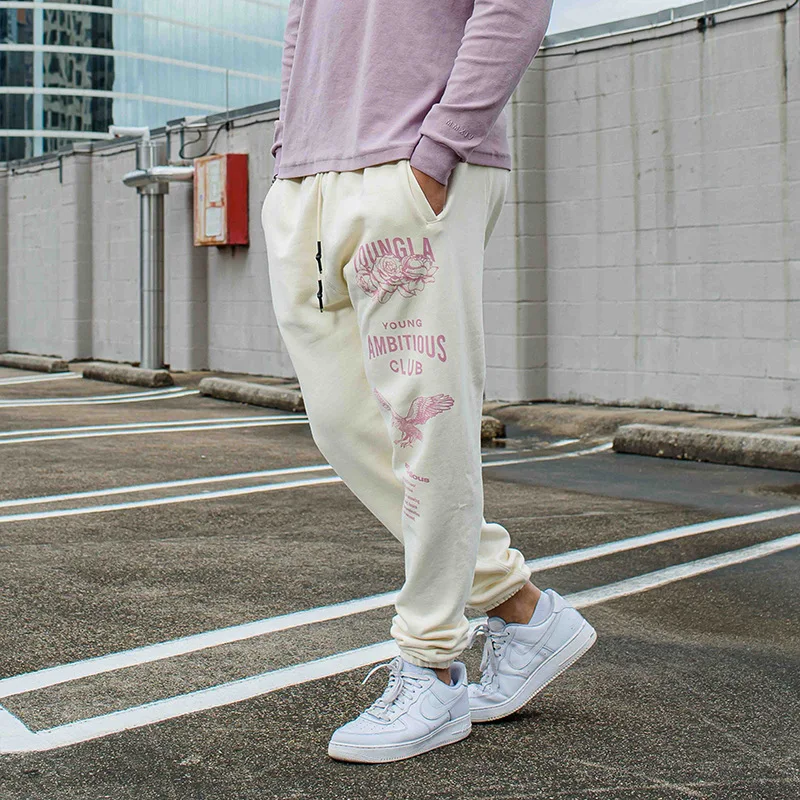 

Young Los Angeles men's sports fitness trousers men's loose casual street style outdoor sports summer sweat-absorbing trousers