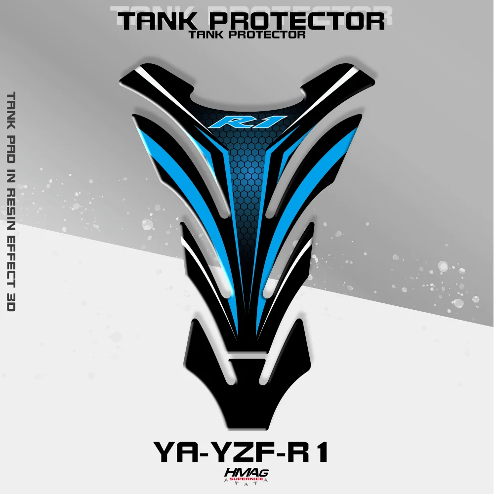

For Fit YAMAHA R1 YZF1000 YZF-R1 Motorcycle TANK PROTECTOR Gas Cap Pad Filler Protector Sticker Decal 4 Colors