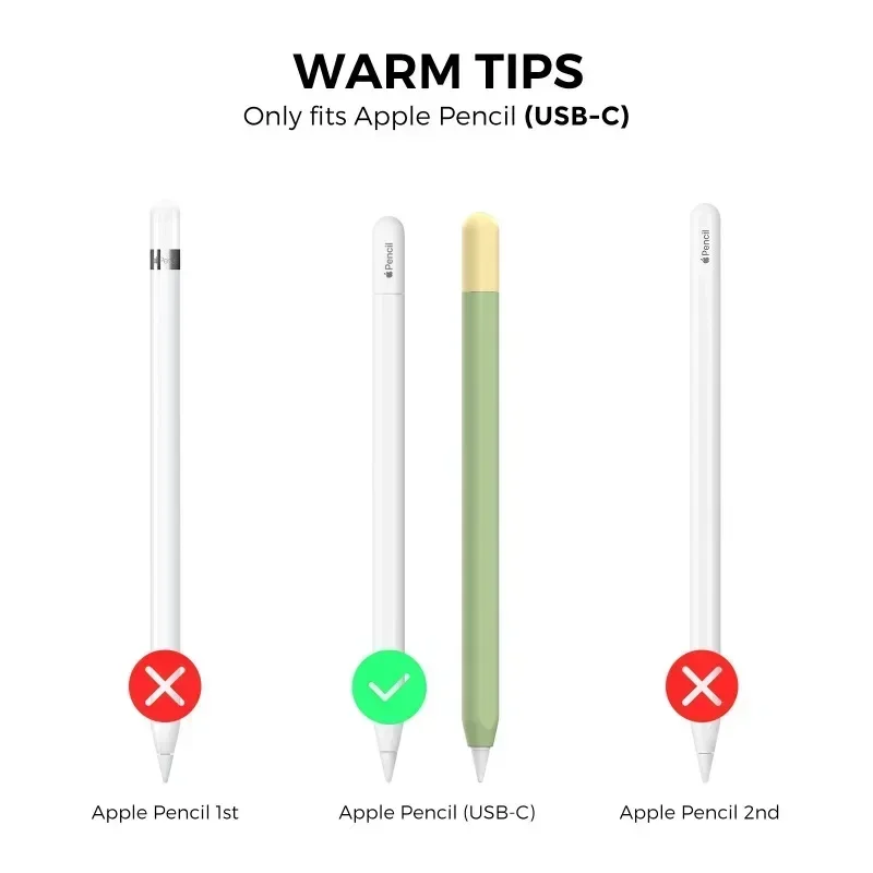 Силиконовый чехол для Applpe Pencil 3 адаптер USB-c эргономичный дизайн защитный iPad