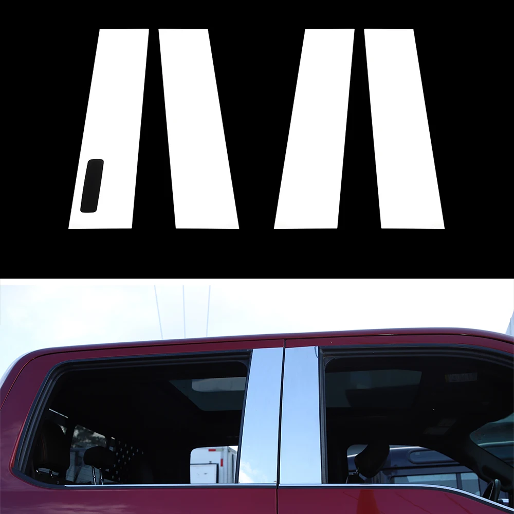 

AuRapidOne для Ford F150 2021 + крышка автомобильного окна столба отделка Стайлинг Нержавеющая сталь внешние автомобильные формовочные аксессуары