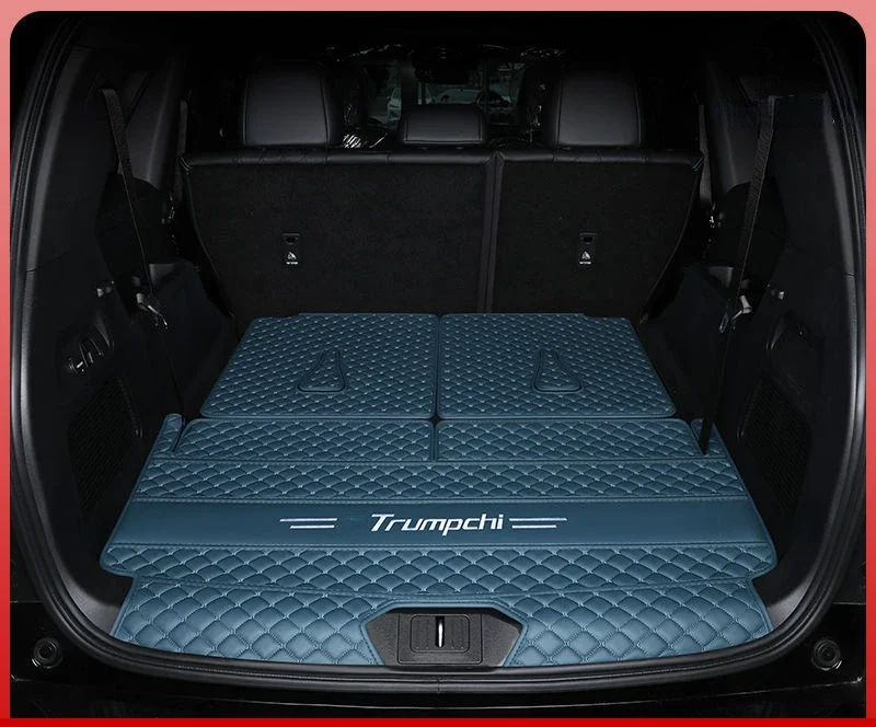 

Для Trumpchi GS8 2024, коврик в багажник автомобиля на заказ, 6/7 сидений, гибридный, с полным покрытием, грузовой вкладыш, водонепроницаемые аксессуары для интерьера