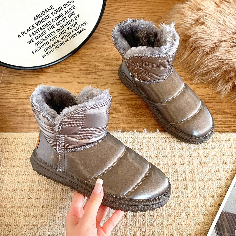 

Women's Snow Boots Warm Casual Fashion Women Boots Winter 2022 High Quality Round Head Short Women Boots Zapatos De Mujer