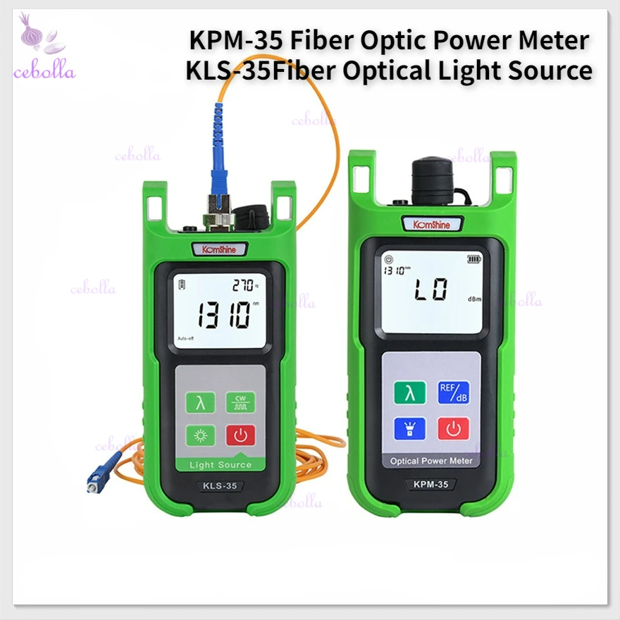 

KomShine KPM-35-A-P Fiber Optical Light Source KLS-35-S Optic fiber power meter fiber cable tester and Single-mode FTTH