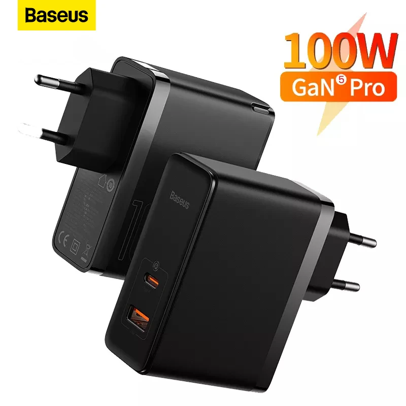 

Baseus 100W GaN5 Pro USB C Charger PD QC 4.03.0 Fast Charger Type C Quick Charging Phone Charger For iPhone 13 12 Xiaomi Macbook