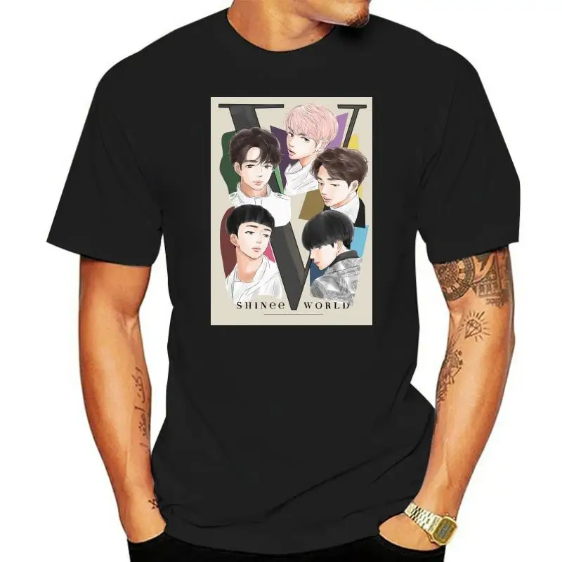 

shinee kpop 2022 New printing High-elasticity Sporting t-shirt Men Fashion short sleeve t-shirt Men's Flag Fitness t shirt Tees