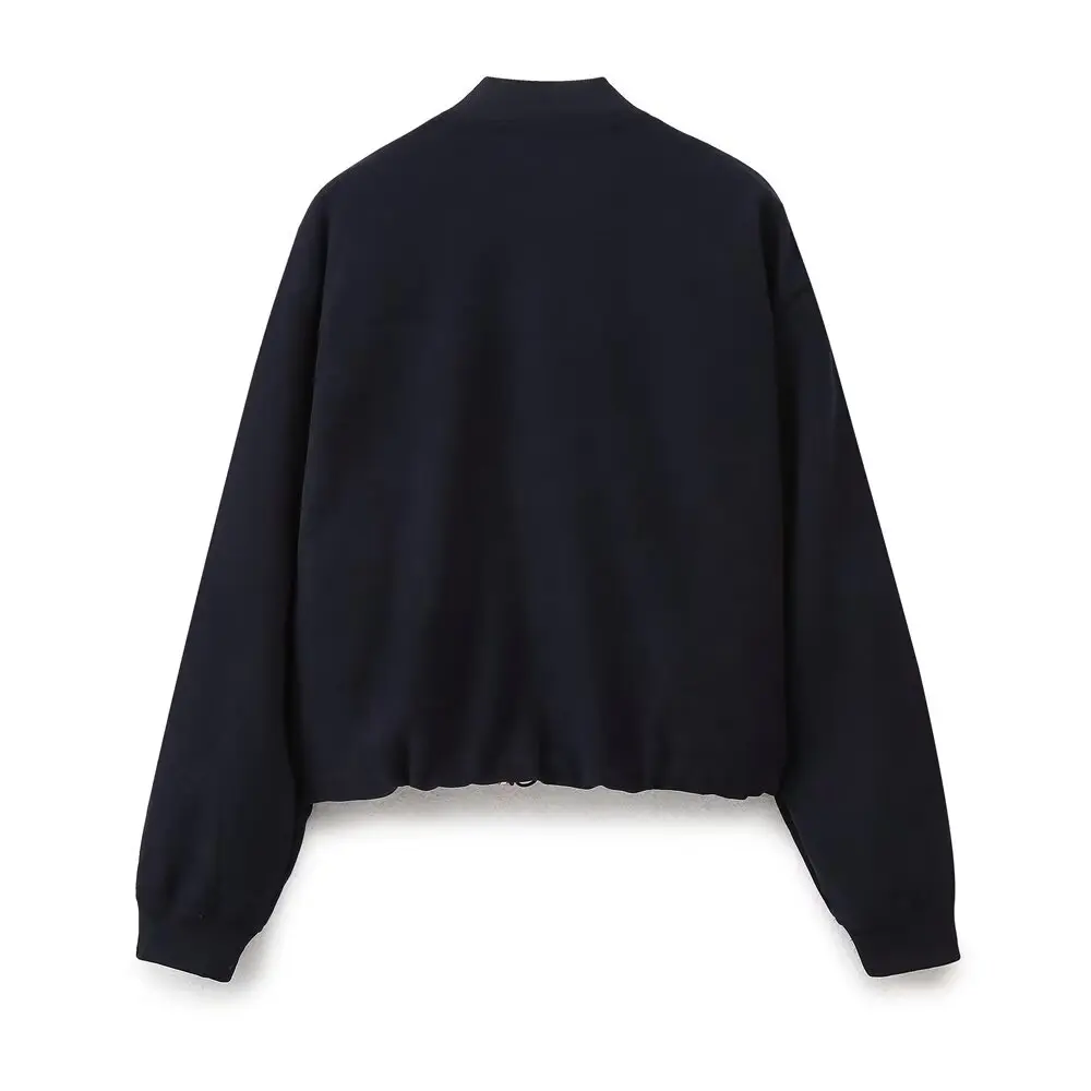 PB &amp ZA Женская осенняя новинка 2024 модная куртка-бомбер пальто широкие брюки