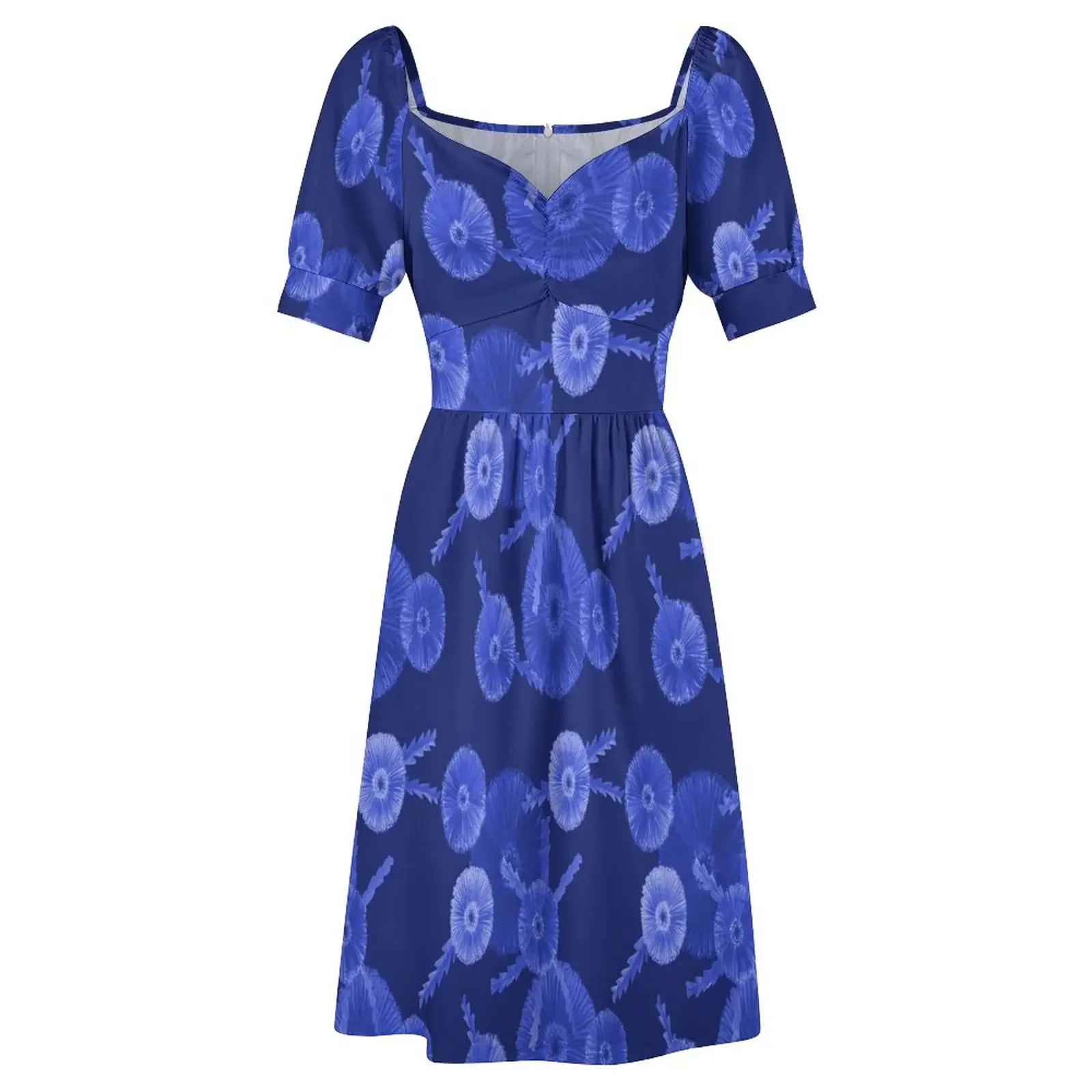 Banksia Blues - синяя версия Платье с короткими рукавами платье платья одежда для