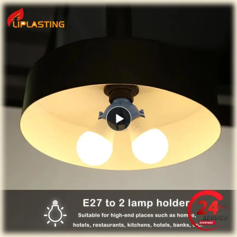

Copper Contact E27 Socket Bulb Holder Screw E27 Led Base Creative High Quality Portable Splitter Adapter Accessories Tools