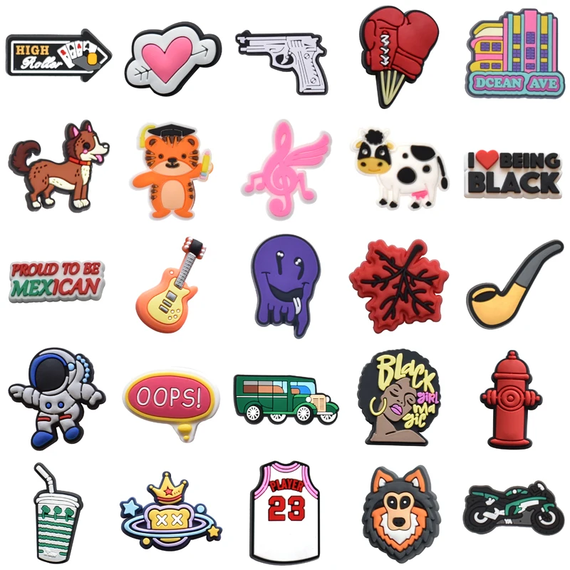 

Decorations for Crocs Men Packs Set Jeans Boy Gifts Shoes Accessories Kids Shoe Charms Wholesale Bulk Para Pins Women Charm Girl
