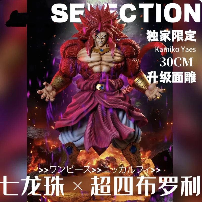 Фото Фигурка Dragon Ball Super Saiyan 4 Broly GK, аниме-статуэтка 30 см, настольное украшение, коллекционный предмет для любителей аниме №2