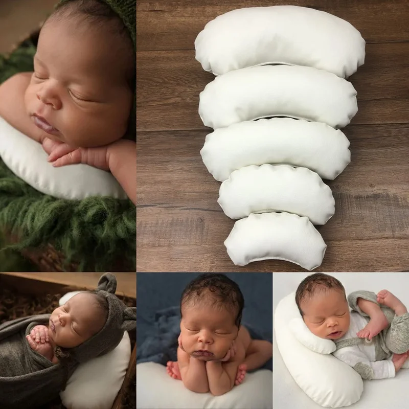 5Pcs Set Newborn Baby Photography Props Posing Beans Pillows Baby Photo Booth Props Accessories Sets Pea Pillow Filled