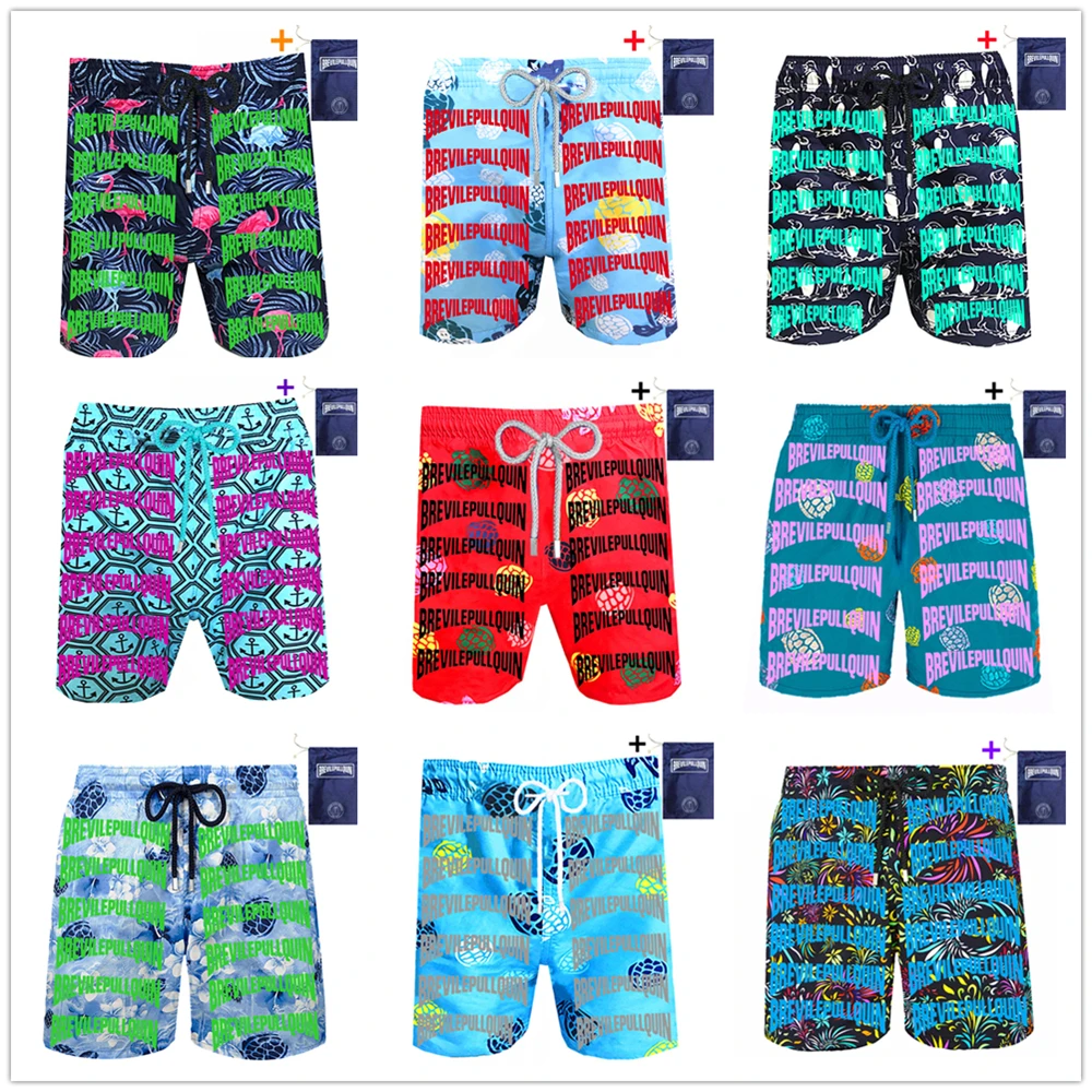 

Spring Summer 2022 Brand Brevilepullquin Turtles Swimwear Men Beach Board Shorts 100% High Quality Boardshorts 100% Quick Dry