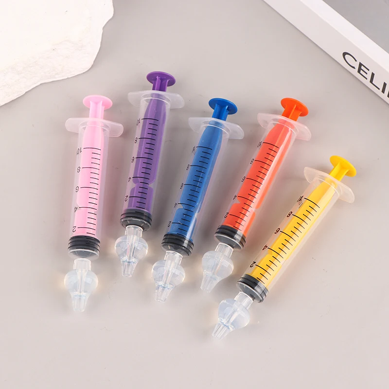 2 шт. детский силиконовый шприц для чистки носа 10 мл