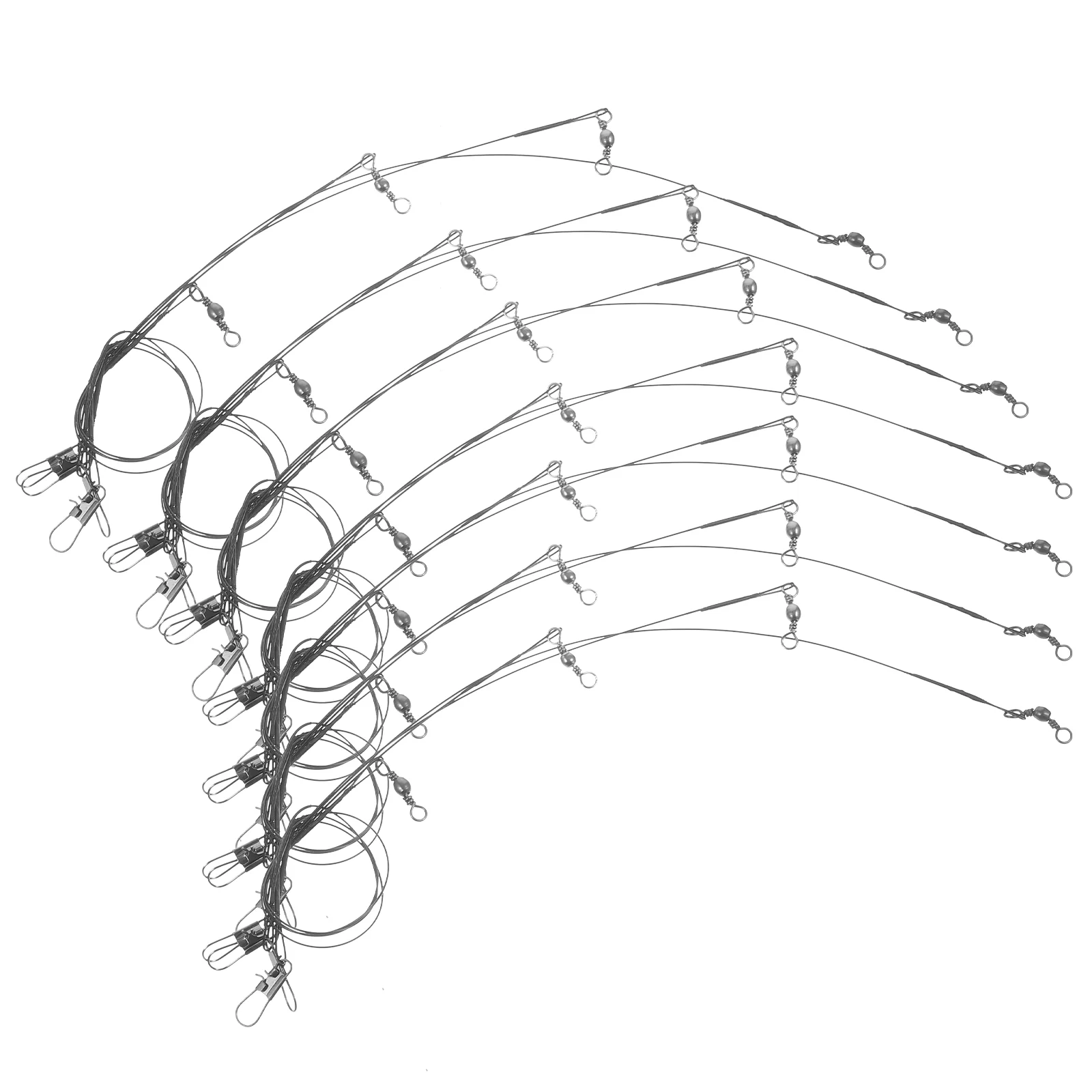 

100 Pcs Fishing Leader Lines Small Wires Saltwater Tackle Accessories High Strength Sea Professional Steel