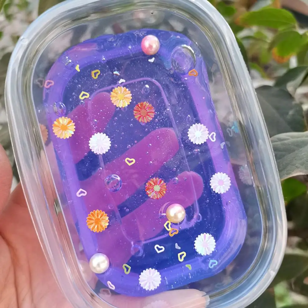 

Colored Clay Toy Fluffy Non-sticky Cloud Clay Diy Stretchy Mud Toy for Kids Transparent Colored 3d Faux Pearl for Kids