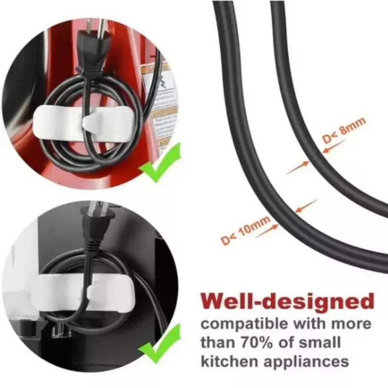 

Cord organiser for kitchen appliances Soft cord storage fixing concealer Cord protector for charging data cables
