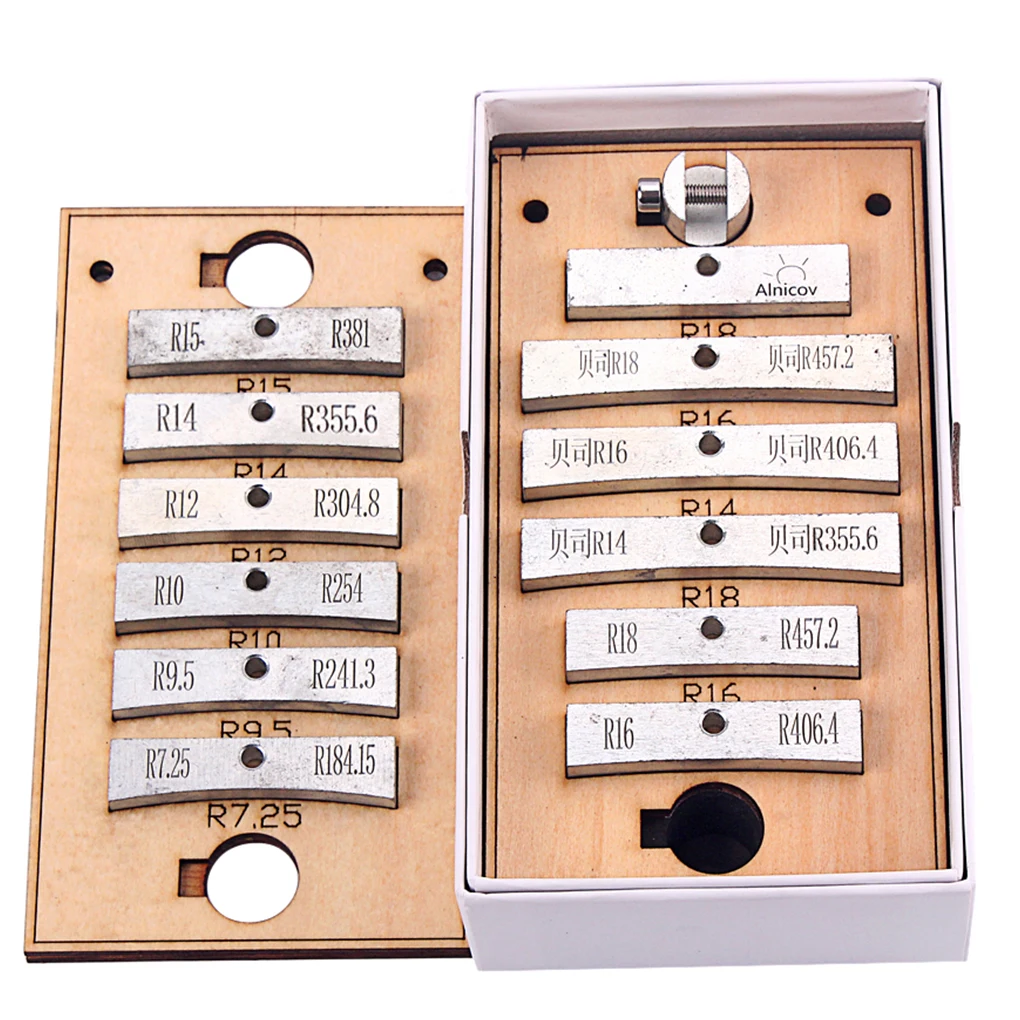 

13 Pieces Electric Guitar Bass Fingerboard Fretboard Press Caul Inserts Stringed Instrument Repairing Making Tools