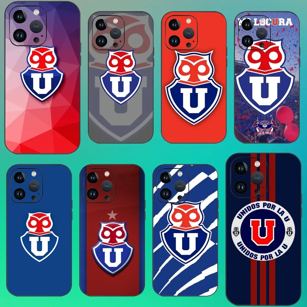 Chile U-University Logo Phone Case For Iphone 16 15 11 13 14 Pro Max 7 8 Plus X Xr Xs 12mini Cover