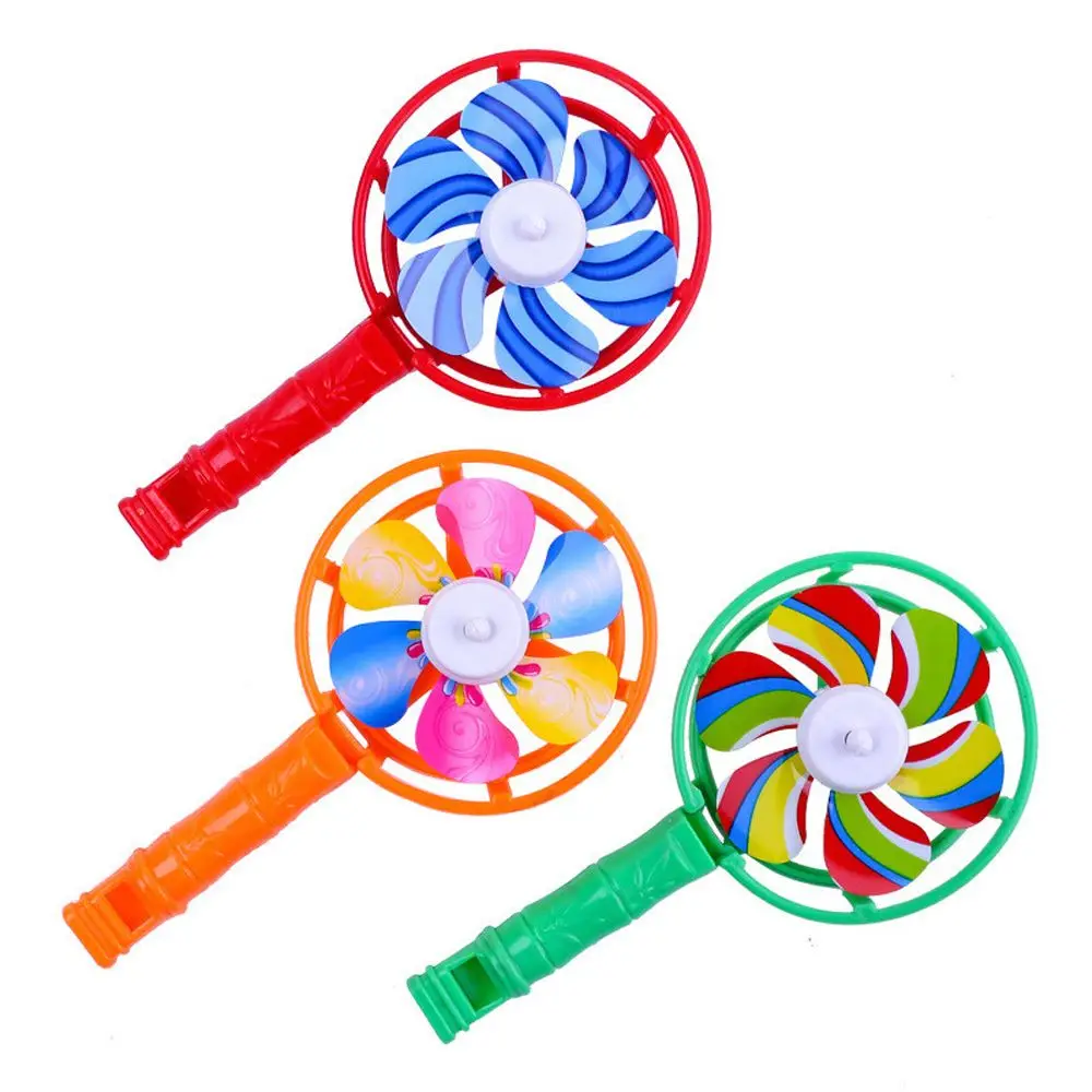 

Color Random Plastic Windmill Whistle Toy Party Props Musical Developmental Toy Colorful Windmill Whistle Classic Toy