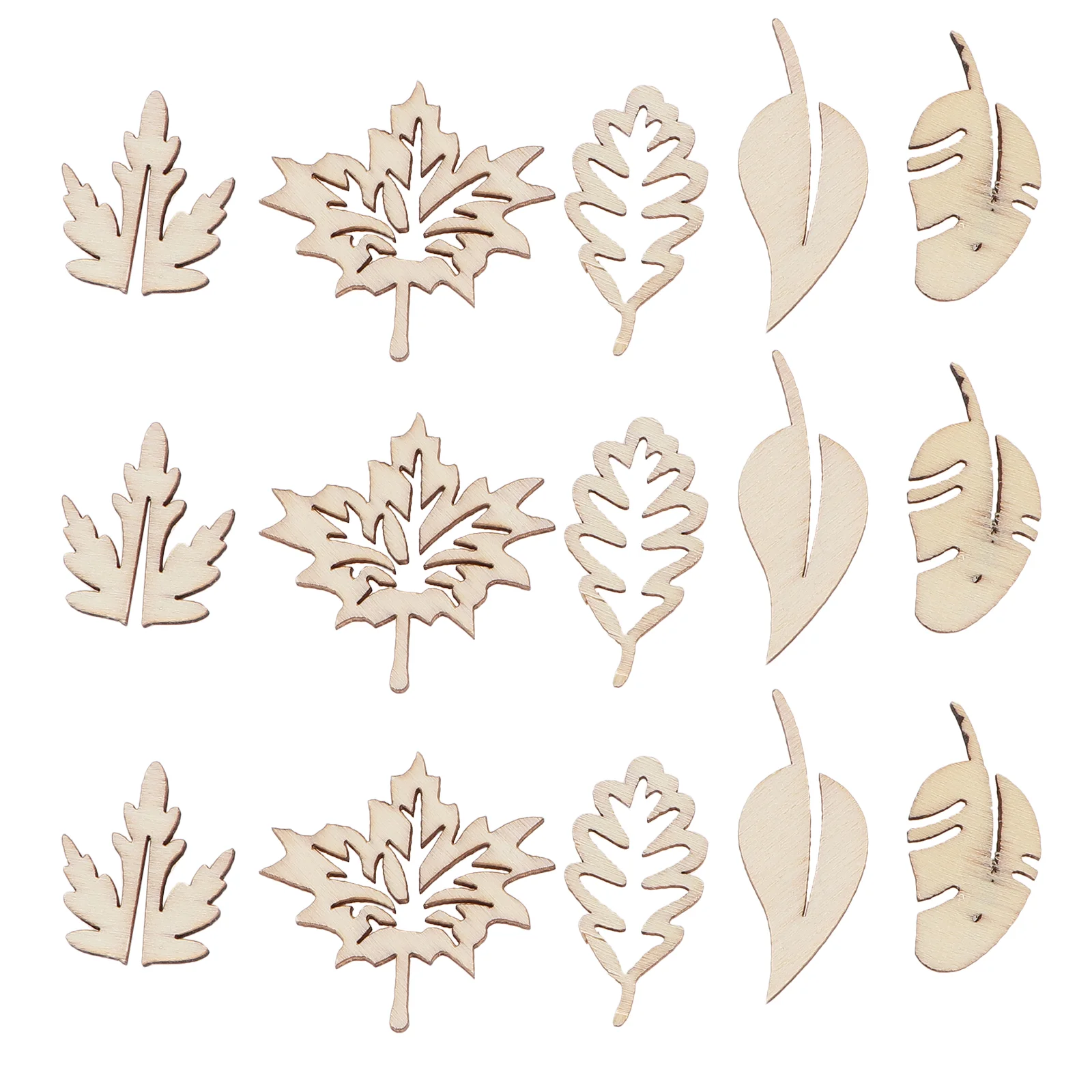 

Wood Wooden Leaf Shapes Cutouts Craft Crafts Leaves Shape Slice Diy Christmas Pieces Unfinished Chip Blank Maple Decoration