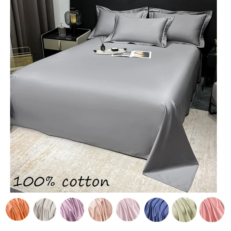 

Yaapeet Flat Sheet Gray Bed Sheets постельное белье 100% Egyptian Cotton Bedsheet Luxury Style Bed Linen(Pillowcase Need Order)