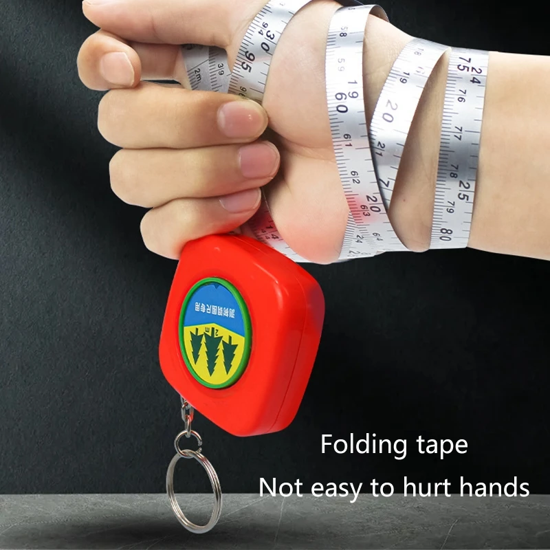 

Mini Tape Measure Keychains Pocket Size Tape Measure 2m/6ft Retractable Tape Measure Ruler Metric for Body Distance