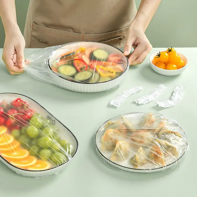 

100 шт., одноразовые пластиковые пакеты для пищевых продуктов