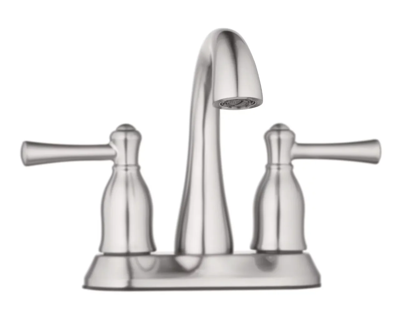 

Better Homes & Gardens Safford Two Handle Bathroom Sink Faucet, Satin Nickel