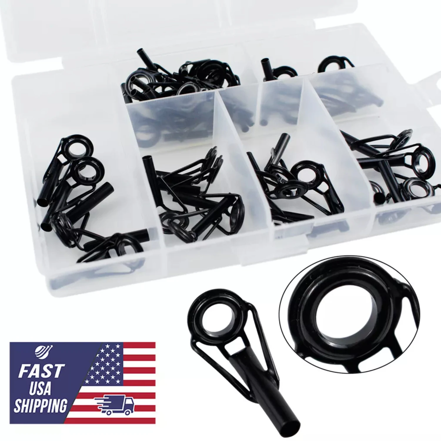 40 шт. ремонтный комплект направляющей удочки детали комплекта наконечников для