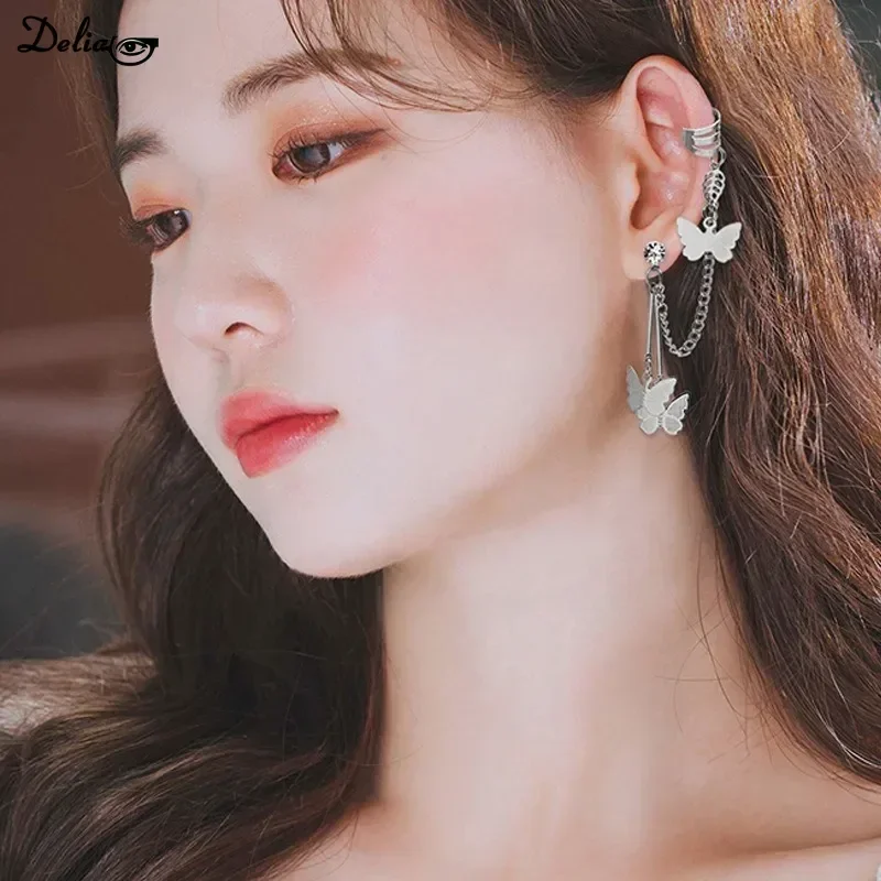 Длинные женские серьги с имитацией жемчуга