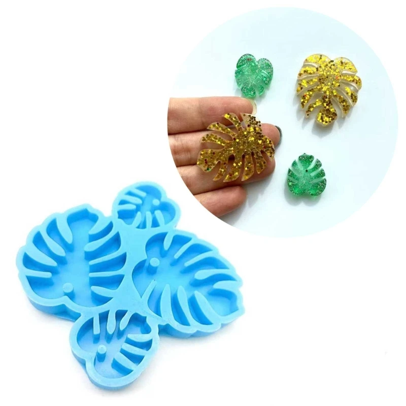 

Diy Crystal Epoxy Mold Silicone Mold for Pendant Monstera Shape Mirror Craft Mold Silicone Mould Jewelry Making Tool