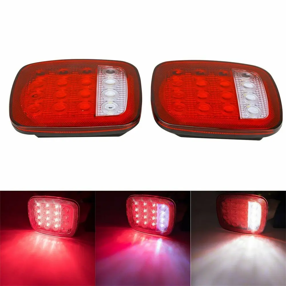 

2X 16LEDs Tail Light Brake Reverse Turn Signal Light for Jeep for Wrangler CJ TJ YJ