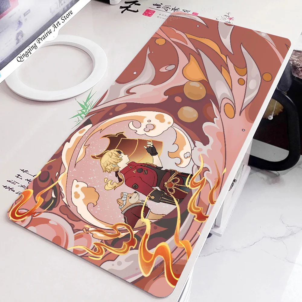 Коврик для мыши Genshin Impact Thoma коврик настольный с ковриком игровые аксессуары Prime