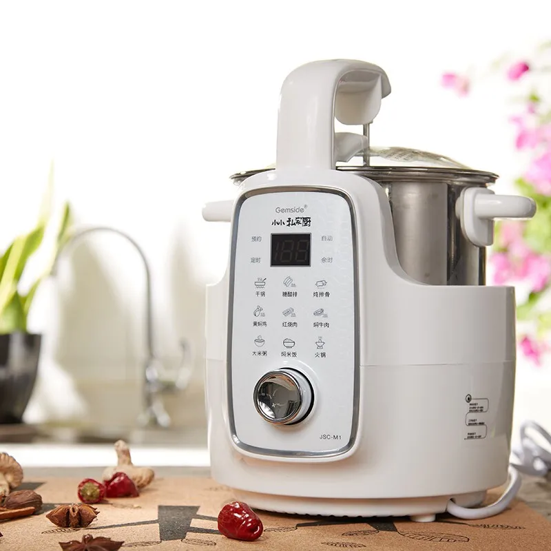 

Gemside Automatic Cooking Robot Frying Machine Multi-functional Small Electric Pot for 1-2 Person 220V