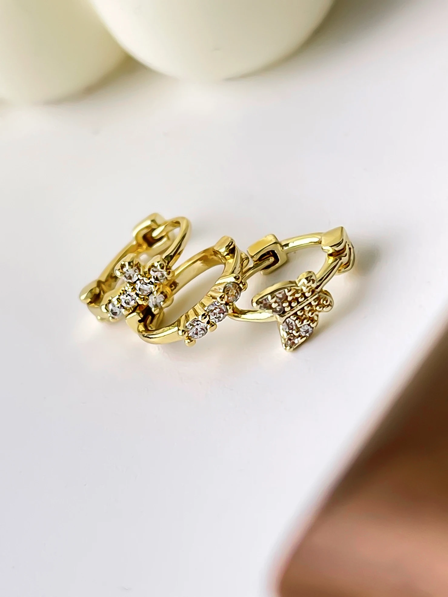 GHIDBK 3 шт. Изящные бабочки крест Тройная фотография для женщин модные