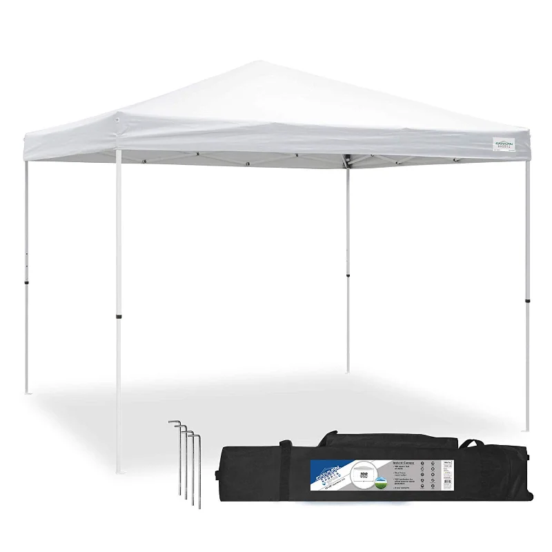 Caravan Global Sports V Series 2 Pro 10' x 10' White Dome Outdoor Canopyparty tent  shed  pergola