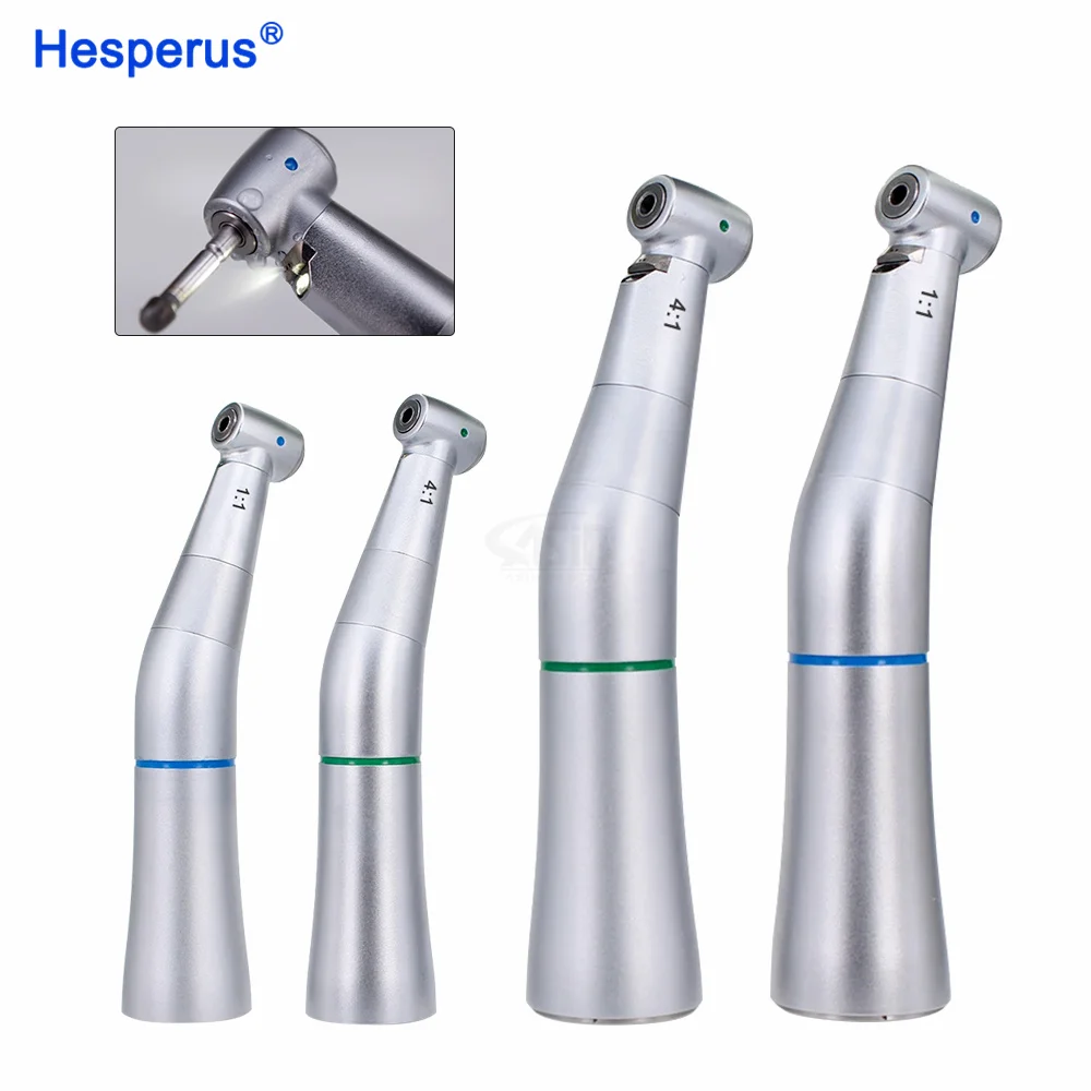 E20L Den tal Низкоскоростной наконечник Contra Angle k v 1:1 4:1 С / Без оптоволокна Синие кольца