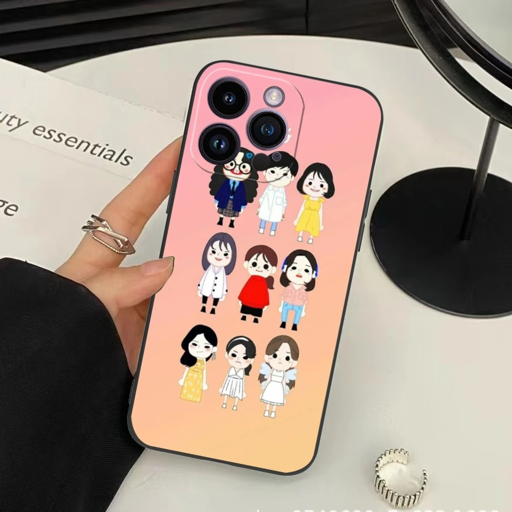 Милый двойной чехол KPOP для мобильного телефона iPhone 15 14 13 12 11 X XR XS 8 7 Pro Max Plus Mini