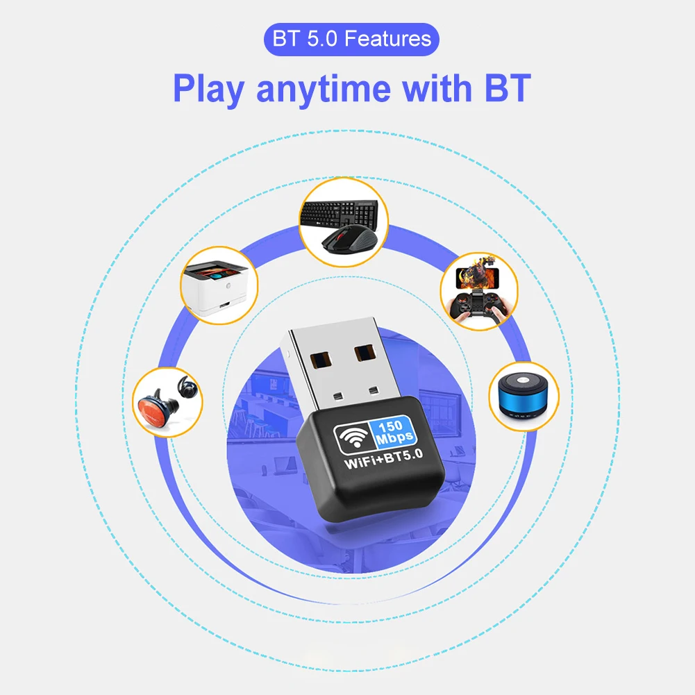 Приемник сетевой карты Wi-Fi 150 Мбит/с бесплатный драйвер мини-USB Ethernet ключ