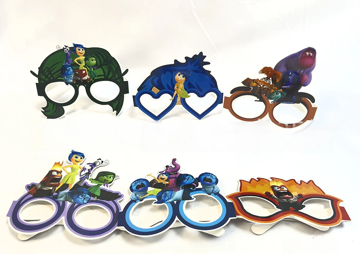 Открытые маски Disney украшение на день рождения Бумажные очки для рили реквизит