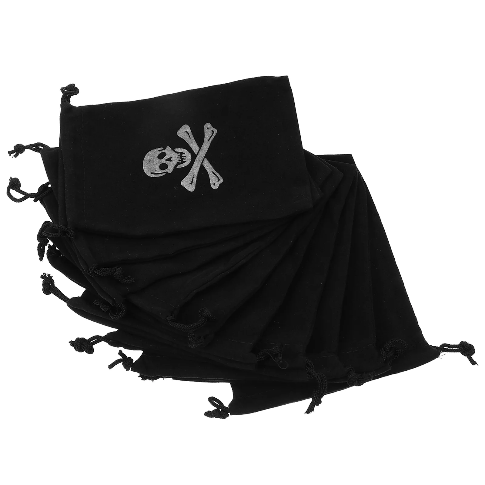 

Trick Treat Candy Bags Pirate Drawstring Plastic Storage Containers Clothes Practical