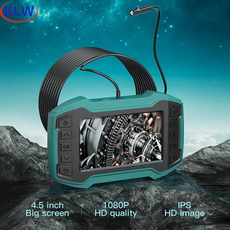 

2022 New 8mm Dual-Lens High-Definition Endoscope With 4.5-Inch IPS Screen Industrial Pipeline Machine Maintenance And Inspection