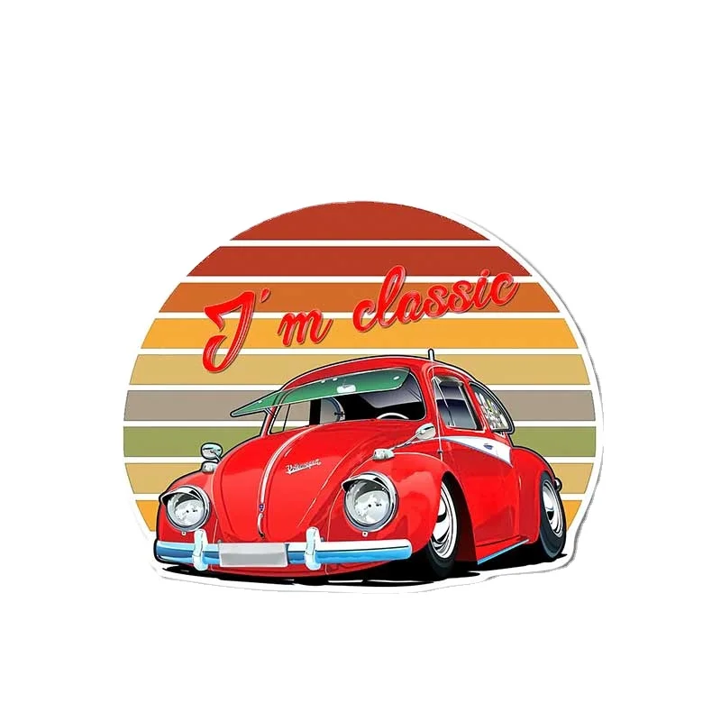 

Креативные автомобильные наклейки 13 см x 12,8 см для Im Not Old Classic Beetle Decal Windows холодильник мультяшное украшение для мотоцикла фургона