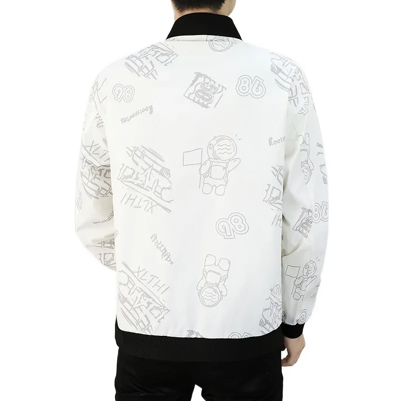 Модная бейсбольная куртка в американском стиле для мужчин весенне-осенний