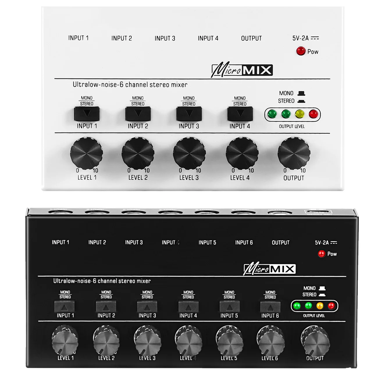 Купи 4 6 Channels Stereo Mixer Ultra Low-Noise Sound Mixer Microphone Mixer Audio Mixer Line Mixer USB Powered Mixer for Studio New за 1,528 рублей в магазине AliExpress