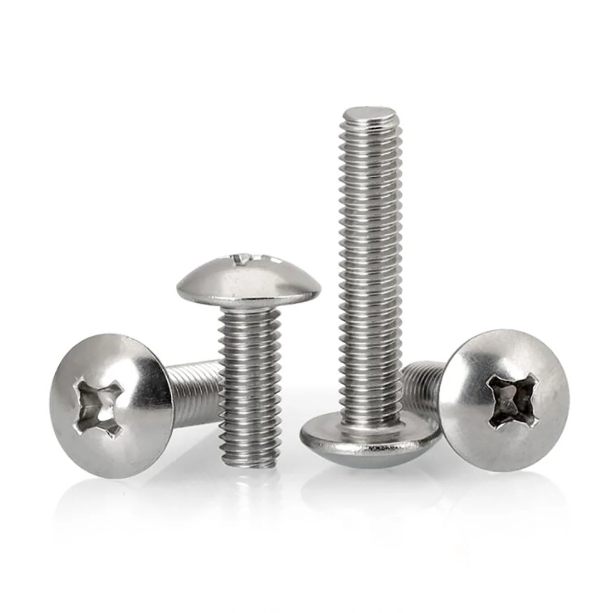 

M3 M4 M5 M6 Phillips Truss Head Screws A4 316 Stainless Steel Cross Mushroom Head Large Round Screw Bolts